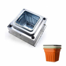 2 Cavity Plastic Mold Flower Pot Injection Mould Heromould